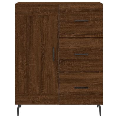 vidaXL Highboard Brown Oak 69.5x34x180 cm Engineered Wood