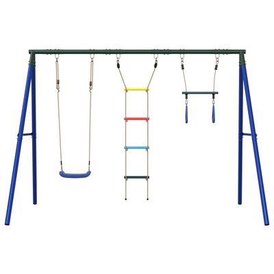 vidaXL Outdoor Swing Set with Swing, Trapeze, Ladder