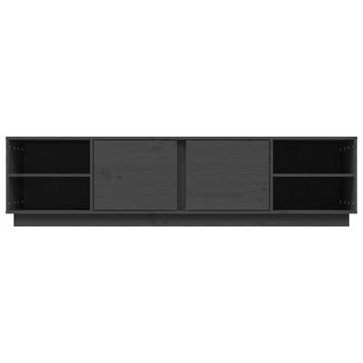 vidaXL TV Cabinet Grey 156x40x40 cm Solid Wood Pine