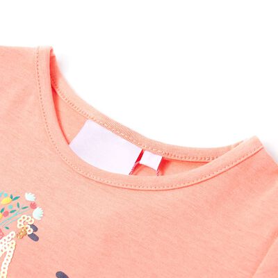 Kids' T-shirt Neon Coral 140