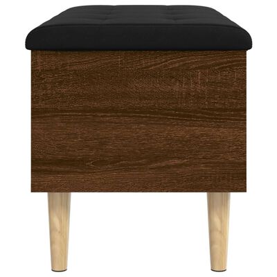 vidaXL Storage Bench Brown Oak 82x42x46 cm Engineered Wood