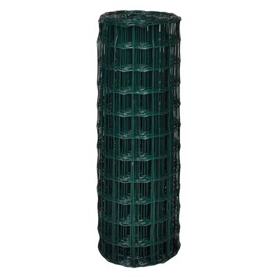 vidaXL Euro Fence Steel 10x1.7 m Green