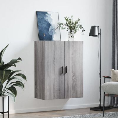 vidaXL Wall Mounted Cabinet Grey Sonoma 69.5x34x90 cm