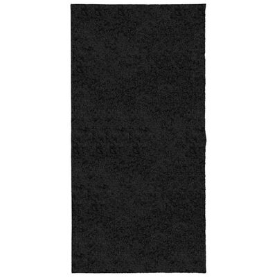 vidaXL Shaggy Rug PAMPLONA High Pile Modern Black 100x200 cm