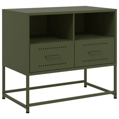 vidaXL TV Cabinet Olive Green 68x39x60.5 cm Steel