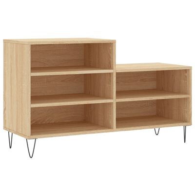 vidaXL Shoe Cabinet Sonoma Oak 102x36x60 cm Engineered Wood