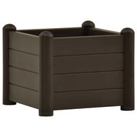 vidaXL Garden Raised Bed PP Mocha 43x43x35 cm