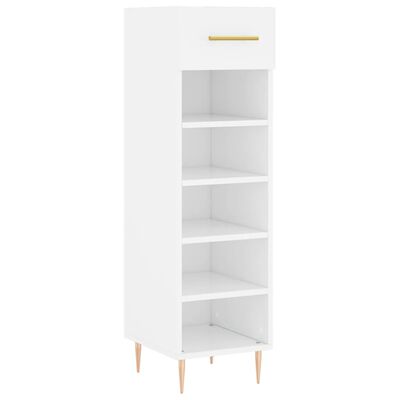 vidaXL Shoe Cabinet White 30x35x105 cm Engineered Wood