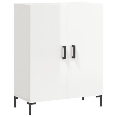 vidaXL Highboard High Gloss White 69.5x34x180 cm Engineered Wood