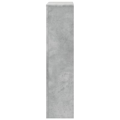 vidaXL Radiator Cover Concrete Grey 78x20x82 cm Engineered Wood