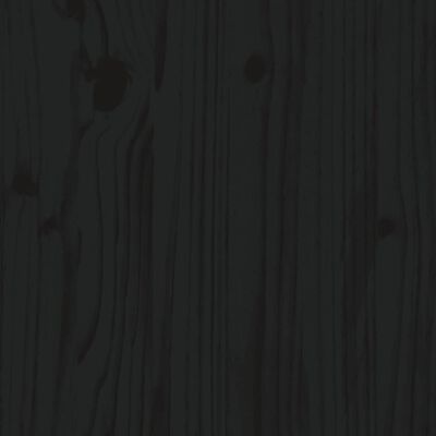 vidaXL Highboard Black 67x40x108.5 cm Solid Wood Pine