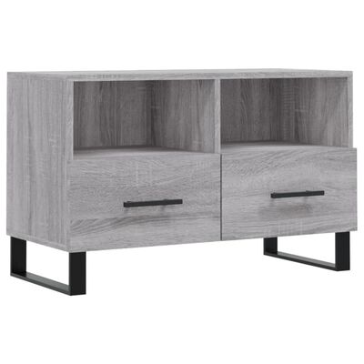 vidaXL TV Cabinet Grey Sonoma 80x36x50 cm Engineered Wood