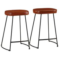 vidaXL Bar Stools 2 pcs Dark Brown 41x29x62 cm