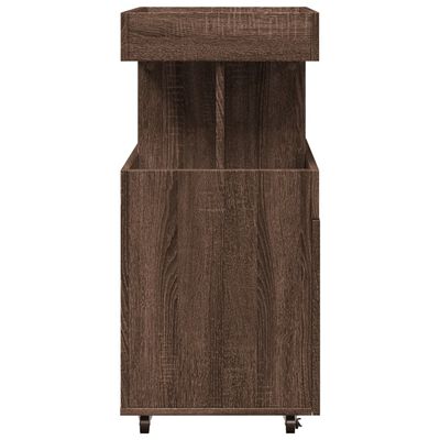 vidaXL Bar Cart Brown Oak 50x41x89 cm Engineered Wood