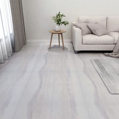 vidaXL Self-adhesive Flooring Planks 20 pcs PVC 1.86 m² Light Grey