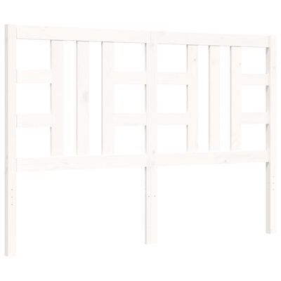 vidaXL Bed Frame without Mattress White 140x200 cm Solid Wood