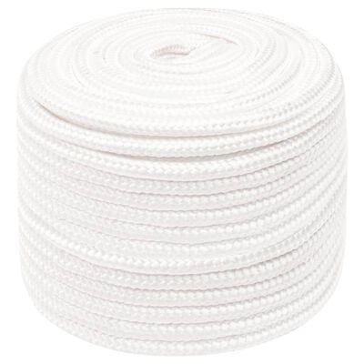 vidaXL Boat Rope Full White 14 mm 250 m Polypropylene