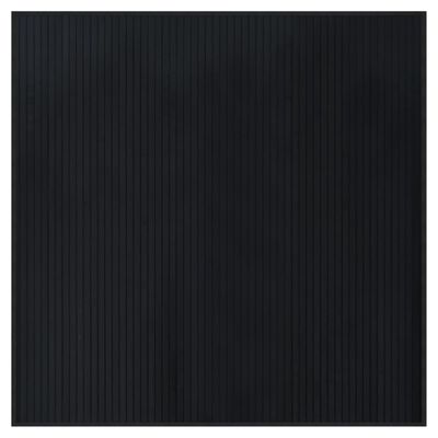 vidaXL Rug Square Black100x100 cm Bamboo