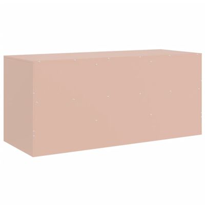 vidaXL TV Cabinet Pink 99x39x44 cm Steel