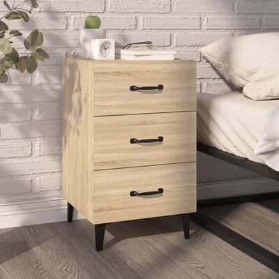 vidaXL Bedside Cabinet Sonoma Oak 40x40x66 cm Engineered Wood