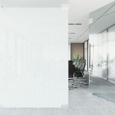 vidaXL Window Film Frosted White 90x500 cm PVC