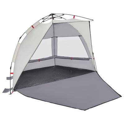 vidaXL Beach Tent 2-Person Grey Quick Release Waterproof