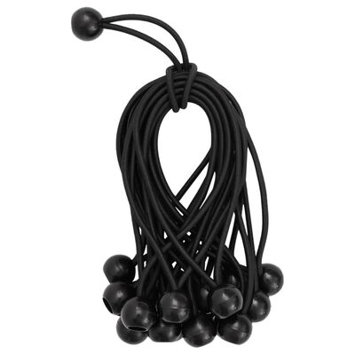 vidaXL Bungee Cords with Balls 25 pcs 21 x 0.5 cm