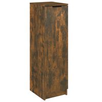 vidaXL Shoe Cabinet Smoked Oak 30x35x100 cm Engineered Wood