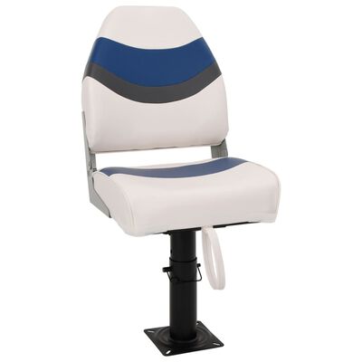 vidaXL Boat Seat with Pedestal Height Adjustable 360° Rotatable