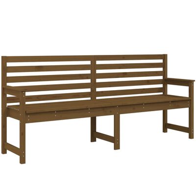 vidaXL Garden Bench Honey Brown 203.5x48x91.5 cm Solid Wood Pine