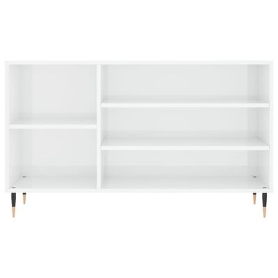 vidaXL Shoe Cabinet High Gloss White 102x36x60 cm Engineered Wood