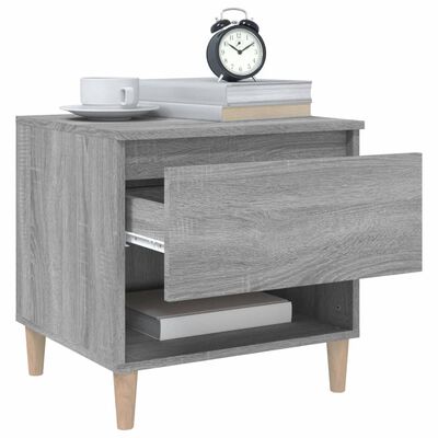 vidaXL Bedside Tables 2 pcs Grey Sonoma 50x46x50 Engineered Wood