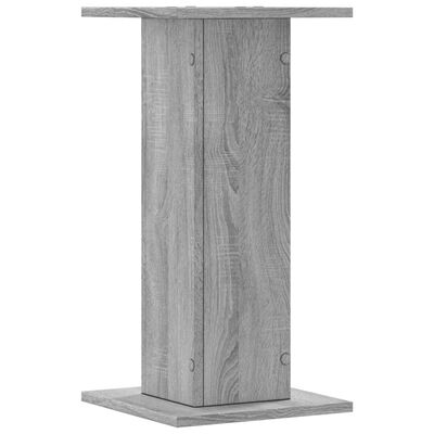 vidaXL Speaker Stands 2 pcs Grey Sonoma 30x30x60 cm Engineered Wood