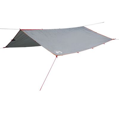 vidaXL Camping Tarp Grey and Orange 500x294 cm Waterproof