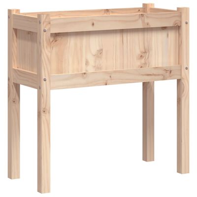 vidaXL Garden Planter with Legs 70x31x70 cm Solid Wood Pine