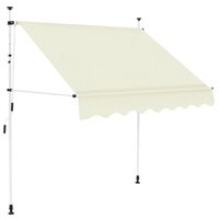 vidaXL Manual Retractable Awning 200 cm Cream