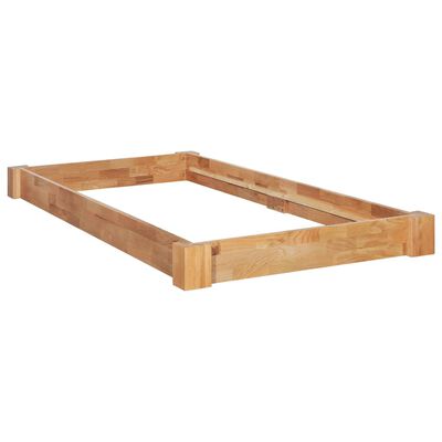 vidaXL Bed Frame without Mattress Solid Oak Wood 90x200 cm