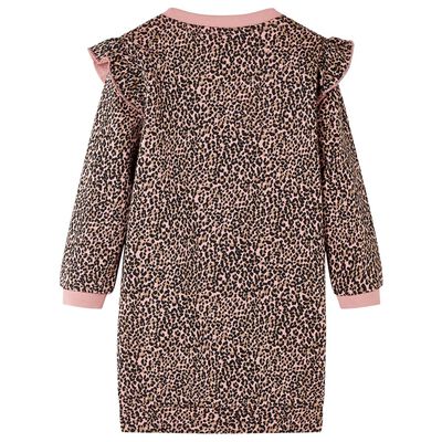 Kids' Sweatshirt Dress Medium Pink 140