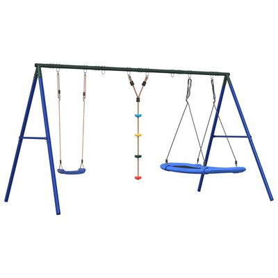 vidaXL Outdoor Swing Set with Swing, Disc Swing, Nest Swing