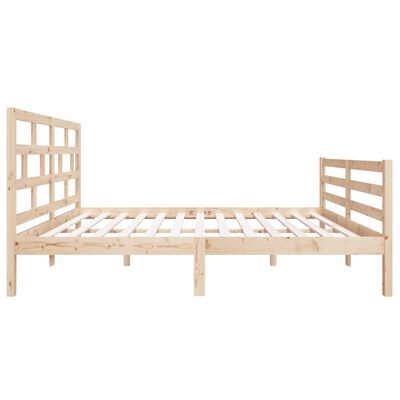 vidaXL Bed Frame without Mattress Double Solid Wood