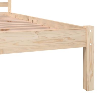 vidaXL Bed Frame without Mattress 75x190 cm Small Single