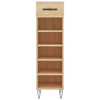 vidaXL Shoe Cabinet Sonoma Oak 30x35x105 cm Engineered Wood