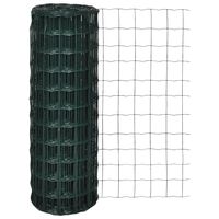 vidaXL Euro Fence Steel 25x0.8 m Green