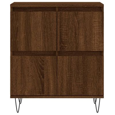 vidaXL Sideboards 2 pcs Brown Oak Engineered Wood