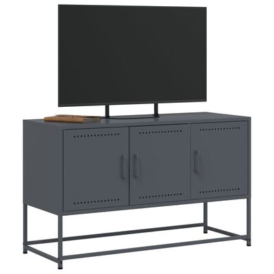 vidaXL TV Cabinet Anthracite 100.5x39x60.5 cm Steel