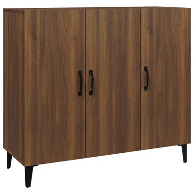 vidaXL Sideboard Brown Oak 90x34x80 cm Engineered Wood