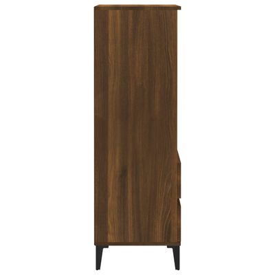 vidaXL Highboard Brown Oak 40x36x110 cm Engineered Wood