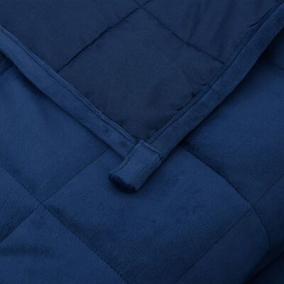 vidaXL Weighted Blanket Blue 152x203 cm 7 kg Fabric