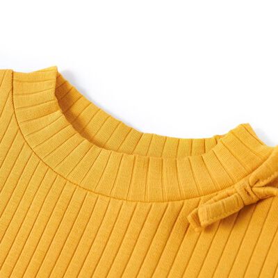 Kids' T-shirt with Long Sleeves Ochre 104