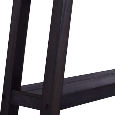 vidaXL Console Table Black 120x30x75 cm Solid Mahogany Wood